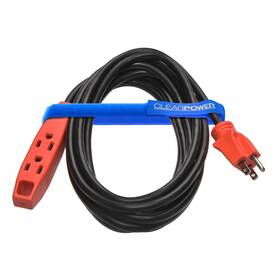 Cp10126 Clear Power 15 Ft 14/3 Sjtw 3 Outlet Heavy Duty Indoor/outdoor Extension Cord