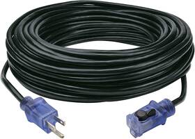 Dcoc-0128-dc Clear Power 16 Gauge 3prong Cords Lighted Locking Connector Black 80 Ft