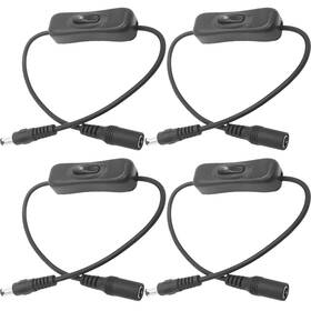 5521dcswitch-4-balck Clearhill 5521dc Male And Female Connectors Switch 4 Packs Balck With On/off 22