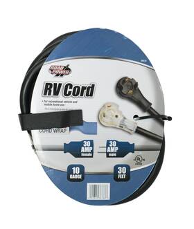 95707508 Coleman Cable Road Power Extra Heavy Duty Rv Extension Cord 30ft 10 Gauge 3 Conductor