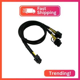 Comeap 619317080089 Gpu Power Cable For Hp Dl580 Dl585 Dl980 G7 Server 10 Pin To Dual Pci-e