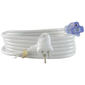 24161-180 Conntek I-ring Extension Cord 15-foot 16/3 White Cable With Glowing