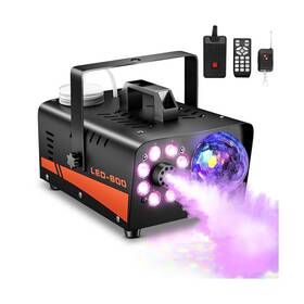 600w Dashsafe 762949857038 Fog Machine Halloween Smoke With Disco Ball Lights And 3000cfm