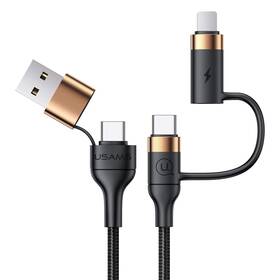 Sj505 Delicoco 958444972350 Mjems Usb C Multi Fast Charging Cable Pd 60w Nylon Braided Cord 4-in-1 3a