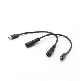 Di09784 Diann 2pcs Dc 5.5mm X 2.5mm To Usb C Power 5525 Female Type Male