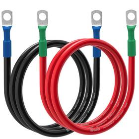 Digi Marker 714367656007 6 Awg Battery Cables With 5/16 Inch Tinned Copper Lugs - 36-inch Gauge Bat