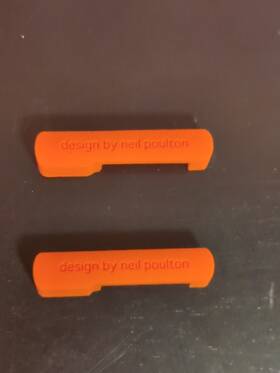 Dixietree 438559266042 Lot Of 2 Bottom Cover For Lacie Rugged Thunderbolt Usb-c 500gb Solid State Drive