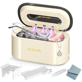 M9b301 Dr.terrific Ultrasonic Jewelry Cleaner With Uv Odor Removal 48000hz Digital Touch Screen