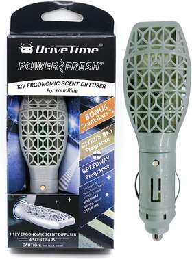 Drivetime 445045911981 Drive Time Power Fresh 12 Volt Electric Plug In Car Air Freshener - Long-lasting