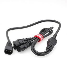 Drri 597847862146 Iec 320 C14 Male Plug To 3x C13 Female Y Splitter Power Adapter Cable 25