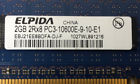 Pc3-10600e-9-10-e1 Ebj21ee8bdfa-dj-f Elpida Gb Memory