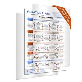 Ecvepo 753775238269 Whole Body Vibration Plate Workout Poster Large 27 19 Inch Comprehensive Guide