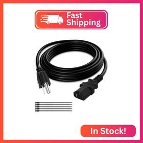 Elecan-pc15-18-10 Elecan 3-prong Replacement Power Cord 15 Ft Heatproof Flexible Durable Ac Devic