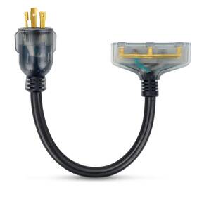 3x5-15r Elecstream Tech L5-30p/3x5-15r 30 Amp To 110 Adapter 3 Prong Locking 15 Generator Power Co