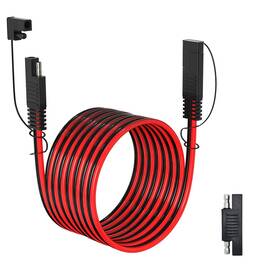 Elfculb Sa1-10 10awg Sae Extension Cable - 50ft Quick Disconnect Wire Harness With Conne