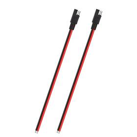 Elfculb Sa1-14 Sae Connector Cable 14awg 1ft 2 Pin Extension For Solar Panel Car M