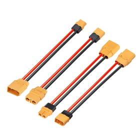 Elfculb Xt60-90m-f1216 Xt60 To Xt90 Adapter Cable 12awg 0.5ft Male And Female Connecto