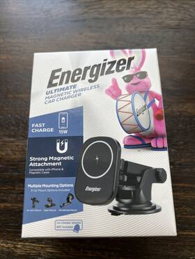 Eca007 Energizer Ultimate 15w Magsafe Magnetic 3-in-1 Wireless Car Charger Open New