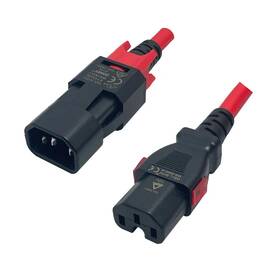 C14c15-plbk-10f-enc Enet C14c15plbk10fenc C14 To C15 P-lock 15amp/250v 14/3 Locking Power Cord 10