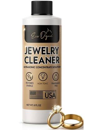 Evo Dyne 728040037786 Ultrasonic Jewelry Cleaner Solution 8oz Concentrated For Di