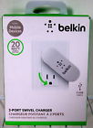 F8j107ttwht Belkin 2-port Swivel Charger 722868953228