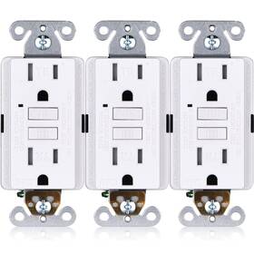 Gls-15atr-wh-03 Faith 3-pack 15a Gfci Outlets Tamper-resistant Etl Listed Gfi Duplex Rec