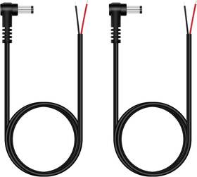 Us-cab-146 Fancasee 2 Pack 3 Ft Replacement 5.5mm X 2.5mm 90 Degree Right Angle Dc Power