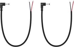 Us-cab-28 Fancasee 2 Pack Replacement 3.5mm X 1.35mm 90 Degree Right Angle Dc Power Male