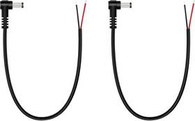Us-cab-30 Fancasee 2 Pack Replacement 5.5mm X 2.5mm 90 Degree Right Angle Dc Power Male