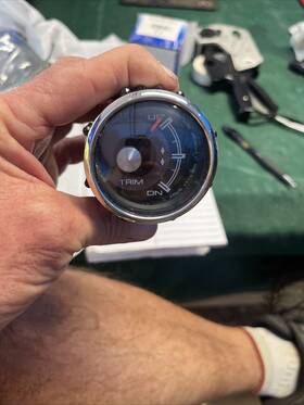 Dlp800a Faria Beede Black 2 Inch Trim Gauge Mercury / Mariner Mercruiser Volvo Dp Yam Sd2