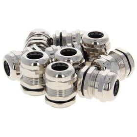 Fielect 884159707641 10pcs Metal Waterproof M20 Cable Glands Joints Adjustable Connector S