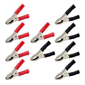 Fielect 887499219997 10pcs 5a Alligator Clips Clamps Battery Charger Clamp Crocodile Electr