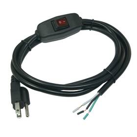 205red Filshu 3p 6ft 18 Gauge 3 Prong Heavy Duty Replacement Power Supply Cord Cable With