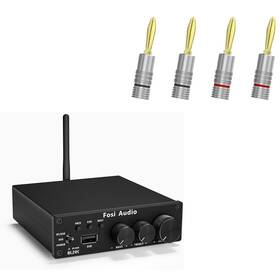 Bl20c Fosi Audio Bluetooth 5.0 Stereo Receiver Amplifier And Banana Plu