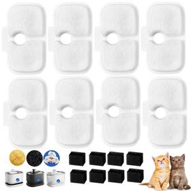Fba-jfh-glhm-8p Fourharvest Cat Water Fountain Filter Fit For Pet Plwf005/plwf115/plwf105 Fo