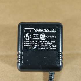 D35-12-200 Fp Genuine Model Ac/dc Adaptor 12v - 200ma Oem Power Supply Adapter
