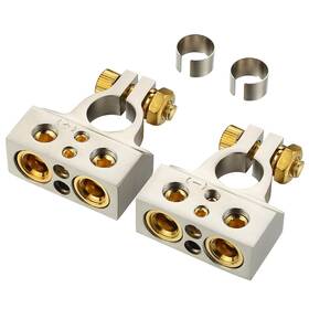 Jbt048 Freajoin Car Battery Terminal Connectors Kit 0/2/4/8/10 Awg Positive Negativ... Fast Ship
