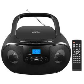 880blk Gelielim Portable Cd Player Boombox With Fm Radio Top Loading Stereo Boom Box For