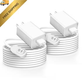 Alro-01 Ggrd Arlo Camera Charger 10ft 2 Pack Compatible With Ar Lo Pro 5s 2k 4 White