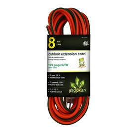 Gg-13708 Go Green Power Gogreen 16/3 8ft Heavy Duty Extension Cord Lighted End