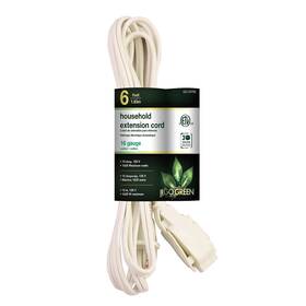 Gg-24706-10 Go Green Power 6ft Extension Cord 3-outlet 16 Awg White