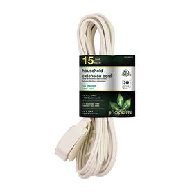 Gg-24715-3 Go Green Power 15ft Extension Cord 3-outlet 16 Awg White