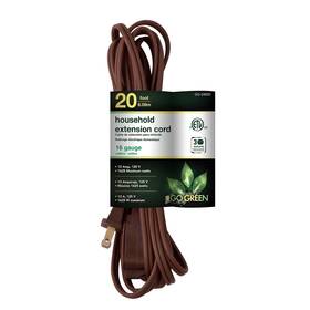 Gg-24820-3 Go Green Power 20ft Extension Cord 3-outlet 16 Awg Brown