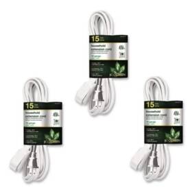 Ggpgg247153 Go Green Power 15 Ft. 13a Household Extension Cord White