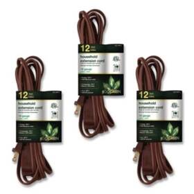 Ggpgg248123 Go Green Power 12 Ft. 13a Household Extension Cord Brown