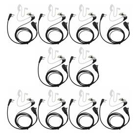Hs-at-bpi01-10 Goodqbuy 2 Pin Ptt Mic Covert Acoustic Tube Earpiece Headset Is Compatible With Icom R