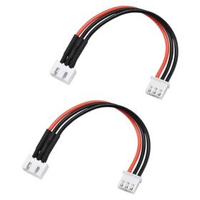 Gryfton 041814702780 2pcs 2s Balance Plug Extension Wire 10cm For Lipo Battery Charging 22awg