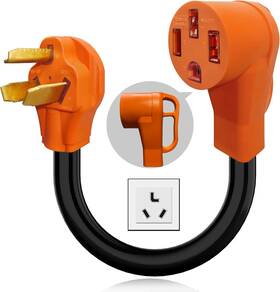14-50r H3jang H3j045 Nema 10-30p To Ev Charger Adapter Cord 30 Amp 3 Prong Dryer 50