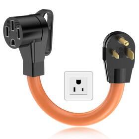 6-50p-14-50r H3jang H3j057-fba Nema Ev Charger Adapter Cord 6awg 30 Amp 3 Prong Dryer To 50