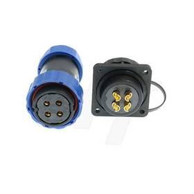 He29 Hangton Connect 4 Pin Connector Waterproof Circular Power Female Cable Plug Male